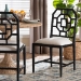 bali & pari Boone Dining Chair with Chinoiserie Design, Black - MD-39975-Boone-Black-DC