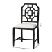 bali & pari Boone Dining Chair with Chinoiserie Design, Black - MD-39975-Boone-Black-DC