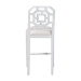 bali & pari Boone Counter Stool with Chinoiserie Design, White - MD-39975-Boone-White-CS