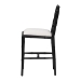 bali & pari Boone Counter Stool with Chinoiserie Design, Black - MD-39975-Boone-Black-CS
