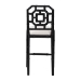 bali & pari Boone Counter Stool with Chinoiserie Design, Black - MD-39975-Boone-Black-CS