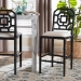bali & pari Boone Counter Stool with Chinoiserie Design, Black - MD-39975-Boone-Black-CS