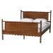 Baxton Studio Danette Bobbin Wood Platform Bed, Queen