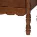 Baxton Studio Danette Bobbin Wood  5-Piece Bedroom Set, Queen - MG0260-Walnut-Queen 5PC Bedroom Set