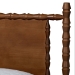 Baxton Studio Danette Bobbin Wood  5-Piece Bedroom Set, Queen - MG0260-Walnut-Queen 5PC Bedroom Set