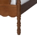 Baxton Studio Danette Bobbin Wood Platform Bed, Queen - MG0260-Walnut-Queen