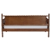 Baxton Studio Danette Bobbin Wood Daybed, Twin - MG0260-1-Walnut-Daybed-Twin
