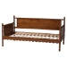 Baxton Studio Danette Bobbin Wood Daybed, Twin - MG0260-1-Walnut-Daybed-Twin