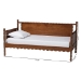 Baxton Studio Danette Bobbin Wood Daybed, Twin - MG0260-1-Walnut-Daybed-Twin