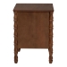Baxton Studio Danette Bobbin Wood 2-Drawer Nightstand - MG9021-Walnut-2DW-NS