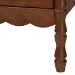 Baxton Studio Danette Bobbin Wood 2-Drawer Nightstand - MG9021-Walnut-2DW-NS