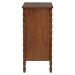 Baxton Studio Danette Bobbin Wood 4-Drawer Chest - MG9021-Walnut-4DW-Chest