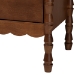 Baxton Studio Danette Bobbin Wood 4-Drawer Chest - MG9021-Walnut-4DW-Chest