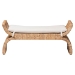 bali & pari Agave Woven Seagrass Bench with Removable Cushion - Agave-Natural Waterhyacinth-Cushion-Bench