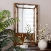 Baxton Studio Adeliza Accent Wall Mirror with Bamboo Inspired Frame - RXW-11027-Wall Mirror