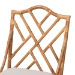 bali & pari Cedric Natural Rattan 2-Piece Dining Chair Set with Cushioned Seat - Cedric-Light Honey Rattan-Cushion-DC