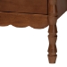 Baxton Studio Danette Bobbin Wood 5-Piece Canopy Bedroom Set, Queen - MG0260-2-Walnut-Queen 5PC Canopy Bedroom Set