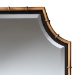 Baxton Studio Lieven Accent Wall Mirror with Bamboo Inspired Frame - RXW-10798-Gold