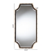 Baxton Studio Lieven Accent Wall Mirror with Bamboo Inspired Frame - RXW-10798-Gold