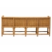 bali & pari Serenay Natural Rattan Dining Bench, 77" - Palm Short-Natural Rattan-Long-Version 2-L Shape Seating