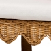 bali & pari Serenay Natural Rattan Dining Bench, 77" - Palm Short-Natural Rattan-Long-Version 2-L Shape Seating