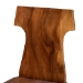 bali & pari Larissa Suar Wood Dining Chair - Larissa-Natural Wood-DC
