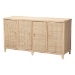 bali & pari Delilah Natural Rattan 4-Door Sideboard Buffet