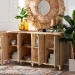 bali & pari Delilah Natural Rattan 4-Door Sideboard Buffet - Delilah-Natural Rattan-Sideboard