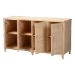 bali & pari Delilah Natural Rattan 4-Door Sideboard Buffet - Delilah-Natural Rattan-Sideboard