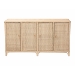 bali & pari Delilah Natural Rattan 4-Door Sideboard Buffet - Delilah-Natural Rattan-Sideboard