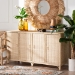 bali & pari Delilah Natural Rattan 4-Door Sideboard Buffet - Delilah-Natural Rattan-Sideboard