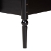 Baxton Studio Lucera Bobbin Bunk Bed with Ladder, Black - MG0110-9-Black-Twin-Bunk Bed