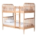 Baxton Studio Lucera Bobbin Bunk Bed with Ladder, Beech Brown
