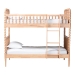 Baxton Studio Lucera Bobbin Bunk Bed with Ladder, Beech Brown - MG0110-9-Beech-Twin-Bunk Bed