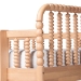 Baxton Studio Lucera Bobbin Bunk Bed with Ladder, Beech Brown - MG0110-9-Beech-Twin-Bunk Bed