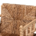 bali & pari Dolores Woven Seagrass Armchair with Bobbin Frame - Dolores-Natural-AC