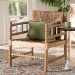 bali & pari Dolores Woven Seagrass Armchair with Bobbin Frame - Dolores-Natural-AC
