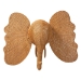 bali & pari Elissa Elephant Head Natural Rattan Wall Decor - Elephant-Light Honey Rattan-Wall Decor