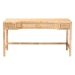 bali & pari Kalimantan Natural Rattan Desk with Three Drawers - Lupe-Light Honey-Desk