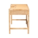bali & pari Kalimantan Natural Rattan Desk with Three Drawers - Lupe-Light Honey-Desk