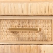 bali & pari Kalimantan Natural Rattan Desk with Three Drawers - Lupe-Light Honey-Desk