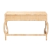 bali & pari Dalida Natural Rattan Writing Desk with Two Drawers - Lina-Light Honey-Desk