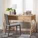 bali & pari Dalida Natural Rattan Writing Desk with Two Drawers - Lina-Light Honey-Desk