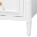 bali & pari Lucia Mahogany Wood 3-Drawer Chest with Bamboo Motif - Lucia-White-Chest