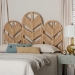 bali & pari Liang Natural Rattan Freestanding Headboard, Queen - Liang-Natural Rattan-HB-Queen