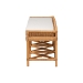 bali & pari Adonia Natural Rattan Accent Bench with Cushioned Seat - Adonia-Natural Rattan-Cushion-Bench
