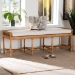 bali & pari Adonia Natural Rattan Accent Bench with Cushioned Seat - Adonia-Natural Rattan-Cushion-Bench