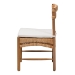 bali & pari Elvera Woven Seagrass and Mahogany Wood Dining Chair - MD-39986-Elvera-Light Walnut-Cushion-DC