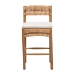 bali & pari Elvera Woven Seagrass and Mahogany Wood Counter Stool - MD-39987-Elvera-Light Walnut-Cushion-CS