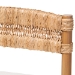 bali & pari Elvera Woven Seagrass and Mahogany Wood Counter Stool - MD-39987-Elvera-Light Walnut-Cushion-CS